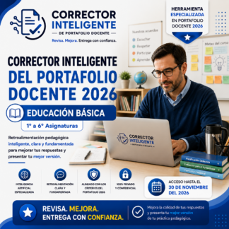 Corrector Inteligente de Portafolio Docente 2026 | Educación Básica 1° a 6° (Asignaturas)